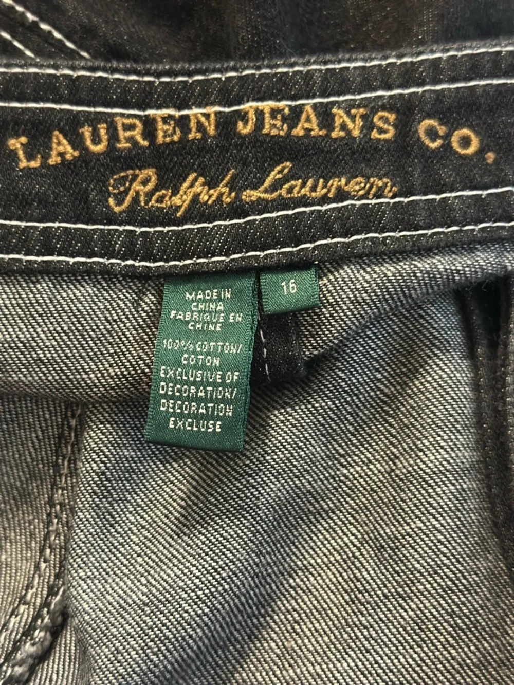 Lauren by Ralph Lauren Size 16 Cotton Denim Dress NWOT - Picture 6 of 10